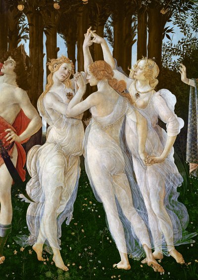 Primavera, ca. 1478 (detail) door Sandro Botticelli